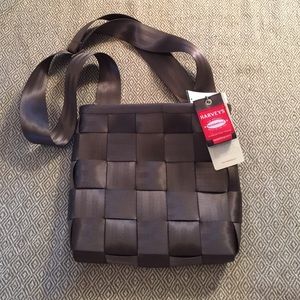 Brown Harvey Seatbelt Bag Cross body