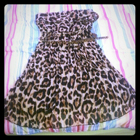 Cheetah print dress
