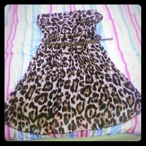 Cheetah print dress