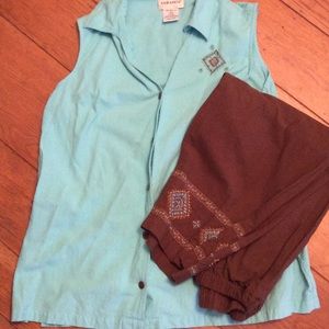 Capri set with beading detail