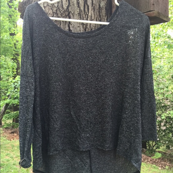 Grey lightweight sweatshirt style top
