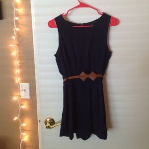 Navy blue romper. Size Medium