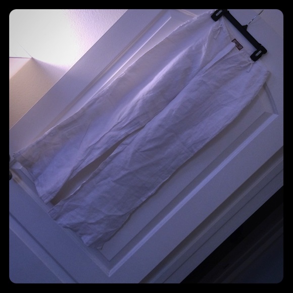Italian white linen pants,Authentic Roberto Cavali