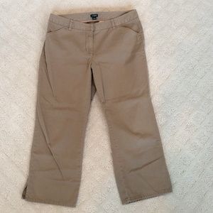 J. Crew Khaki Crop - Favorite Fit