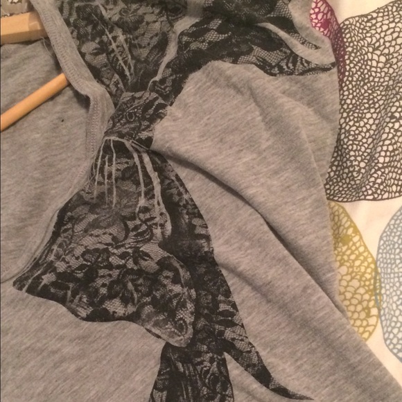 Material Girl: Grey Cute T-Shirt - Picture 4 of 4