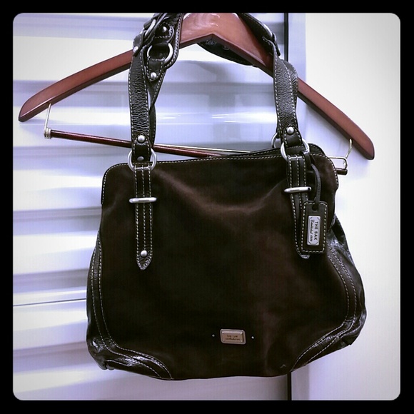 The Sak chocolate brown suede bag