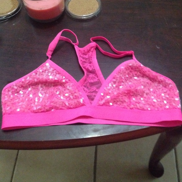 Pink Victoria secret lace bralette