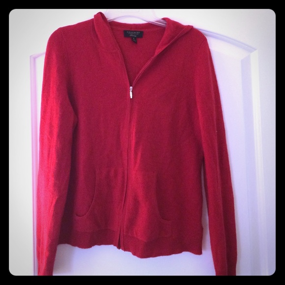 Red Cashmere Cardigan