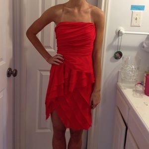 Red Intermix party dress