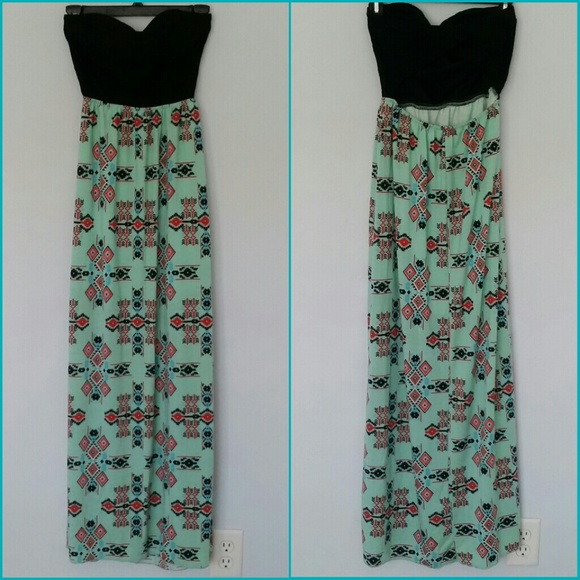 SOLD!! !NEW! Aztec Print Maxi Dress - Picture 2 of 4