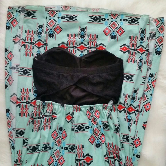 SOLD!! !NEW! Aztec Print Maxi Dress - Picture 3 of 4