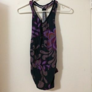 Tropical print maternity tank