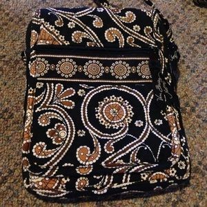 black & brown floral Vera Bradley purse