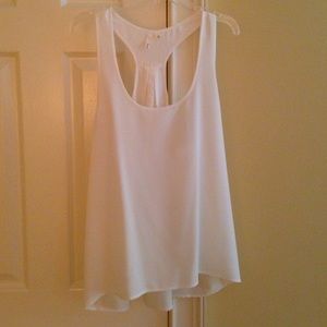 Cream racerback tank!