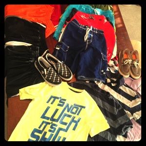 Huge bundle boys 10-12 summer clothes