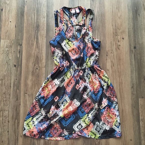 Multi Tribal Print Sundress