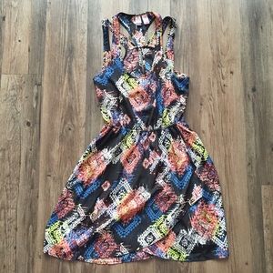 Multi Tribal Print Sundress