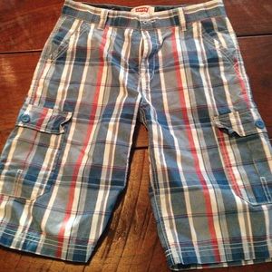 Boys size 18 plaid shorts worn once