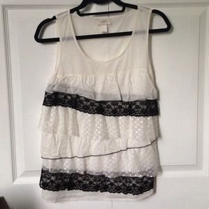 White cotton tank top