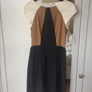 Trina Turk silk color block dress