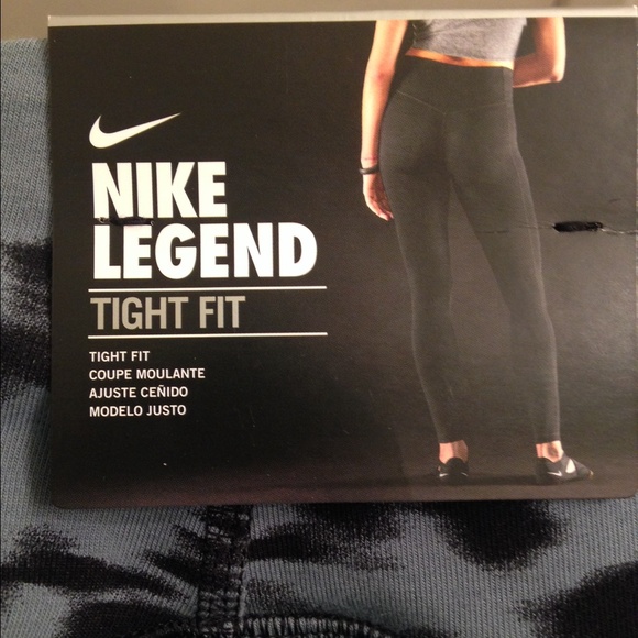 Womens nike blue graphite legend pants - large