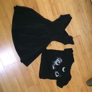 Bentham dress and cat eyes t-shirt bundle