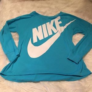 Blue nike shirt