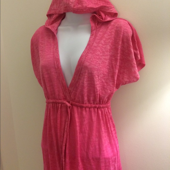 Pink swimsuit coverup