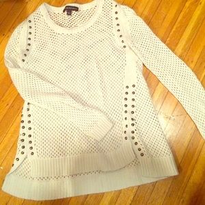 Studded see through sweater!