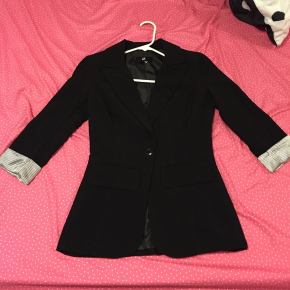 Black boyfriend fit blazer - Picture 1 of 4