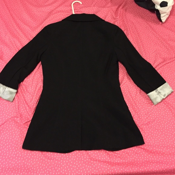 Black boyfriend fit blazer - Picture 3 of 4