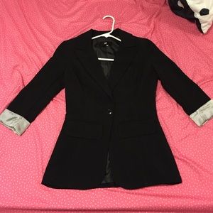 Black boyfriend fit blazer