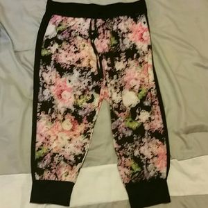 Fun floral Cynthia Rowley joggers
