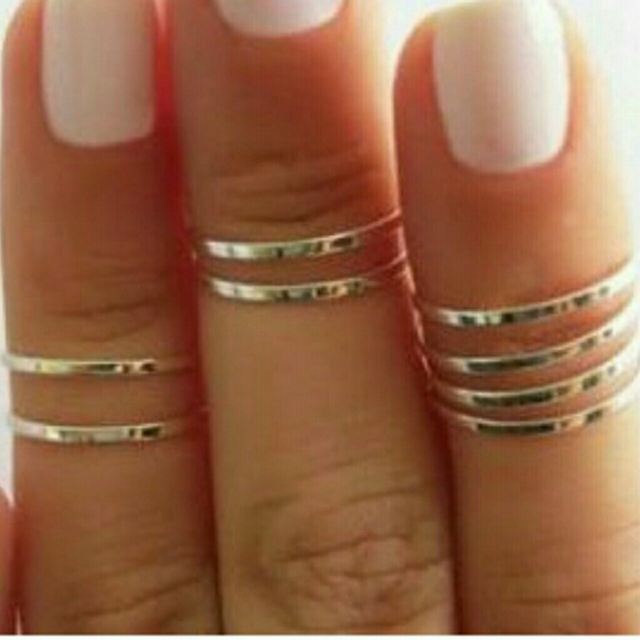 5 Piece midi-ring set
