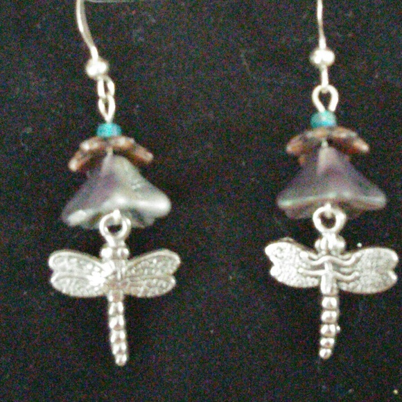 Dragonfly earrings - Picture 2 of 3