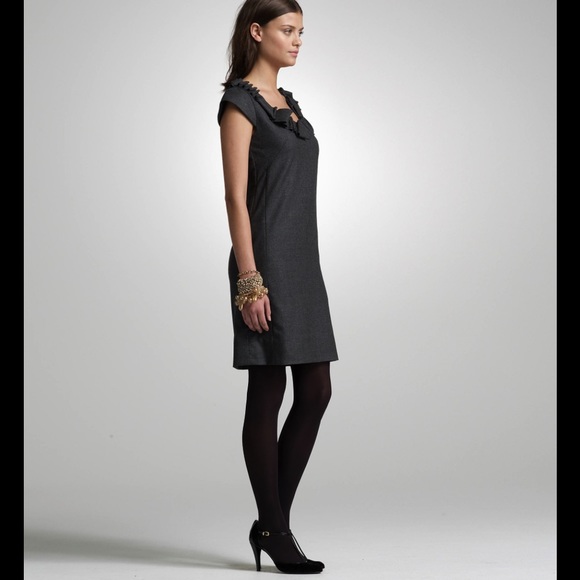 Crew Petite Wool Ribbon Ravine Dress - Picture 3 of 4