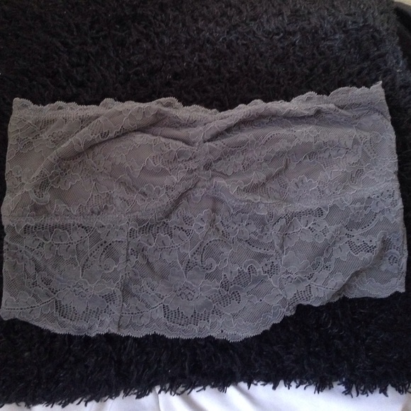grey lace bandeau