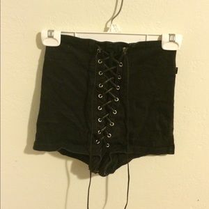 High waisted corset shorts