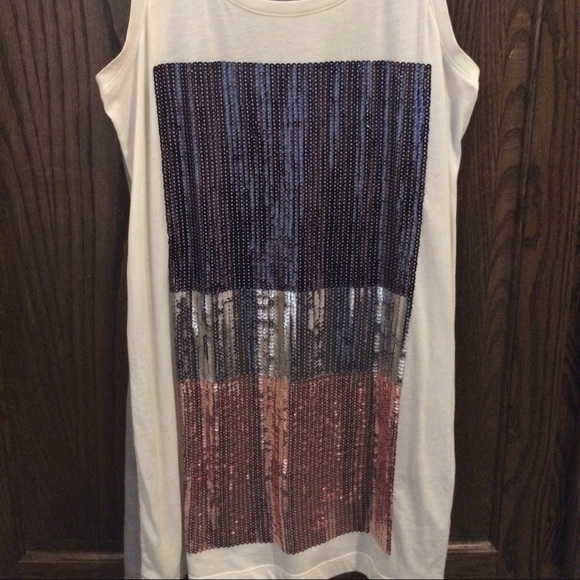 Express TriColor Sequin Tank - Picture 2 of 4