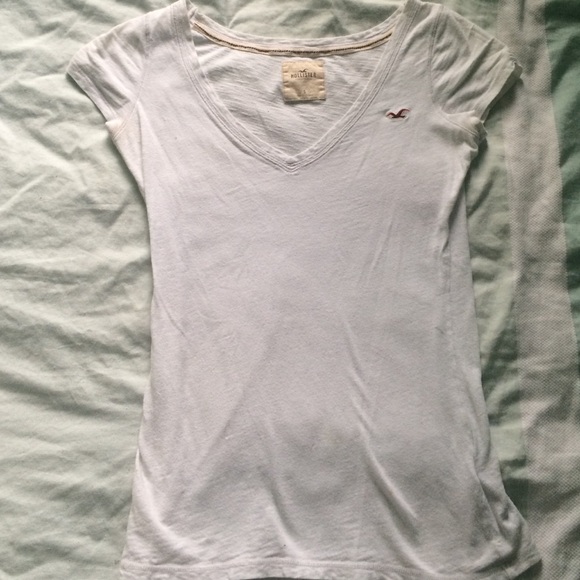 White V-Neck