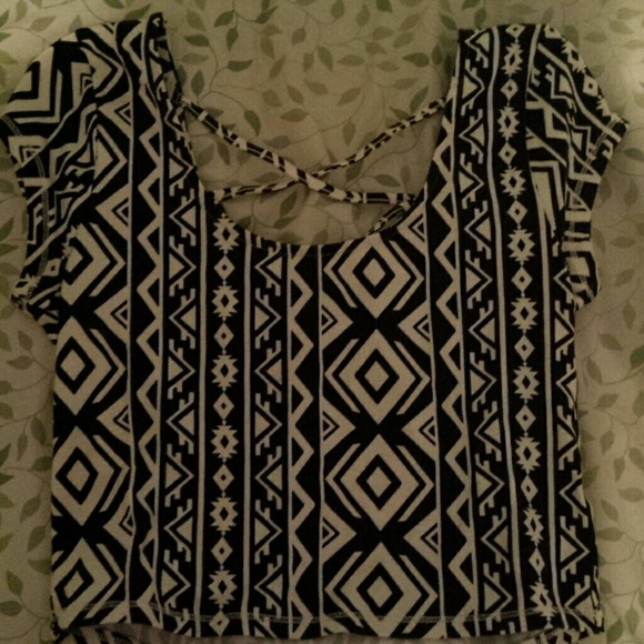 Aztec crop top