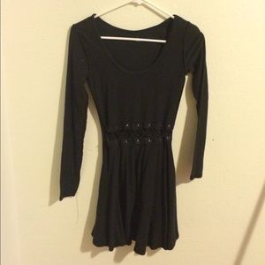 Long sleeve black dress