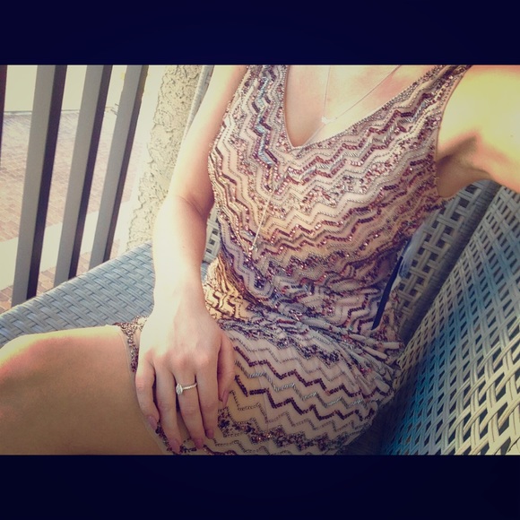 NWT Aidan Mattox Bead Dress