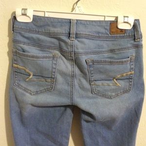 American apparel light blue jeans