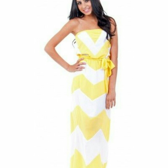 Chevron maxi dress