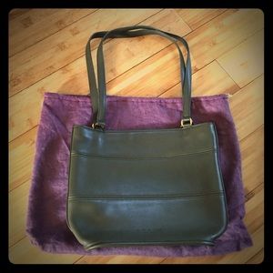 Olive green coach handbag