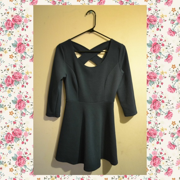 dark green dress👗