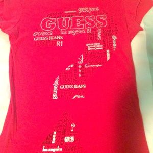 Guess Red Short Sleeve