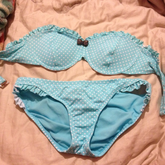 Light blue, Two piece Bikini, NEVER WORN