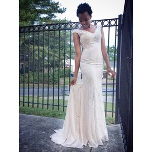 Open Back Evening Gown (Champaign)